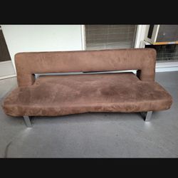 Brown Folding Sleeper Sofa Couch Futon