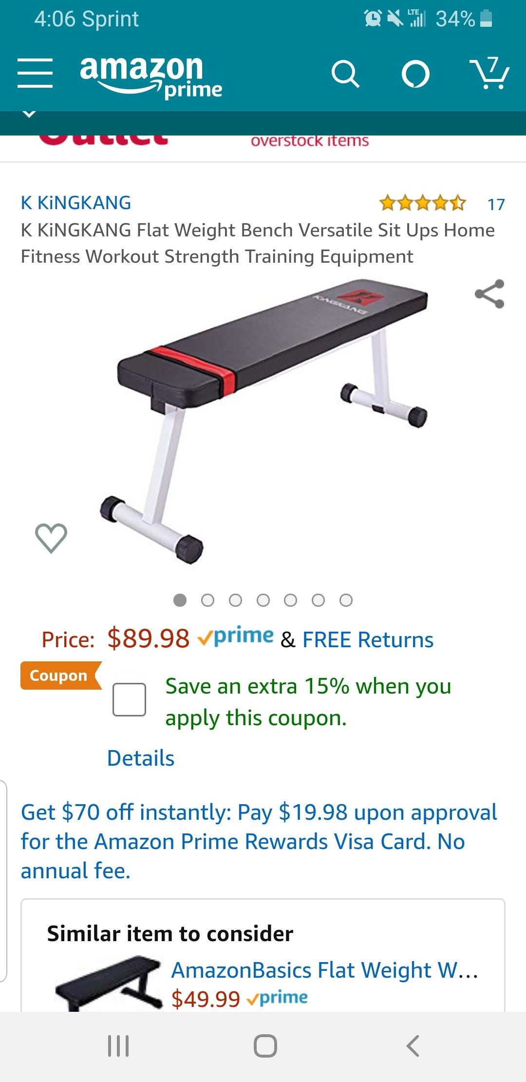 K KingKang Flat Weight Bench Versatile Home Fitness Workout