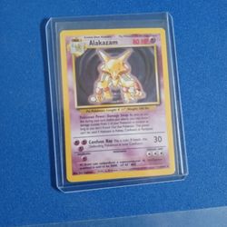 Holographic 1995 Base Set Alakazam Pokemon Cards #1