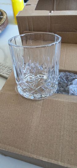 Whiskey Glasses, Bourbon Cocktail Rocks Glasses, Clear Bar Glasses for Drinking Scotch Vodka Tequila Rum Gift for Men