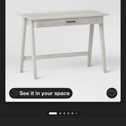 Paulo Wood Writing Desk with Drawer - Threshold