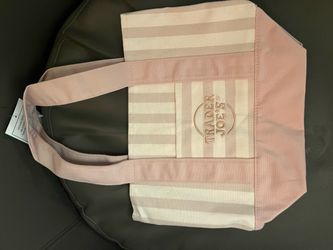 trader joe’s mini striped tote