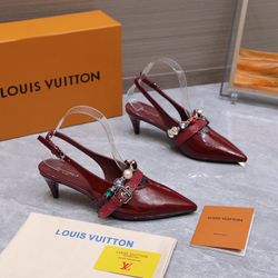 LV Women’s Heels With Box 2026 New