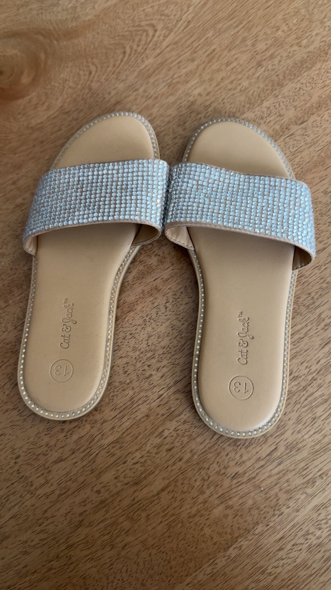 Girls Rhinestone Sandals