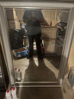 Large Heavy Sliver Mirror