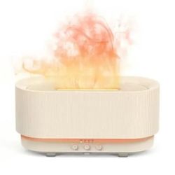 Sejoy Air Humidifier Essential Oil Diffuser Aroma Flame LED Light