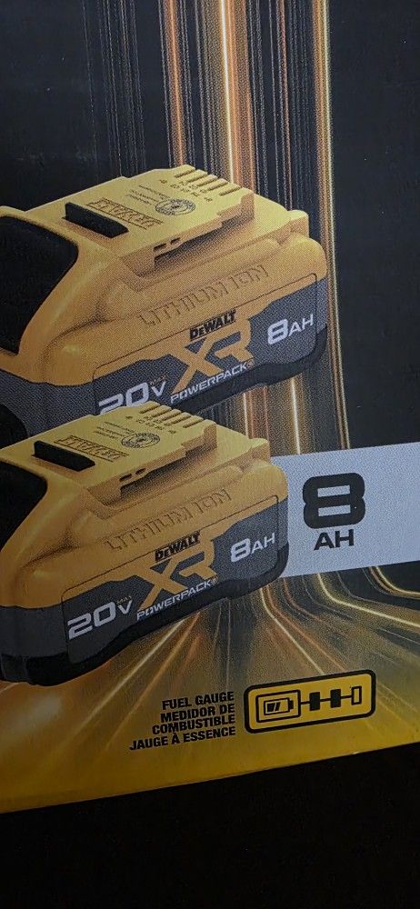 Dewalt 8ah Batteries Plus Charger