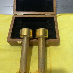 Ivanko 22k gold plated 3lb dumbbells 80s limited edition in box 