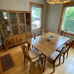 Dining Room Set Plus Dining Cabinet 