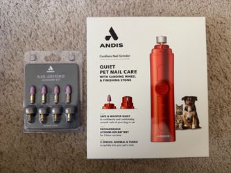 Andis Cordless Pet Nail Grinder with Accessory Kit