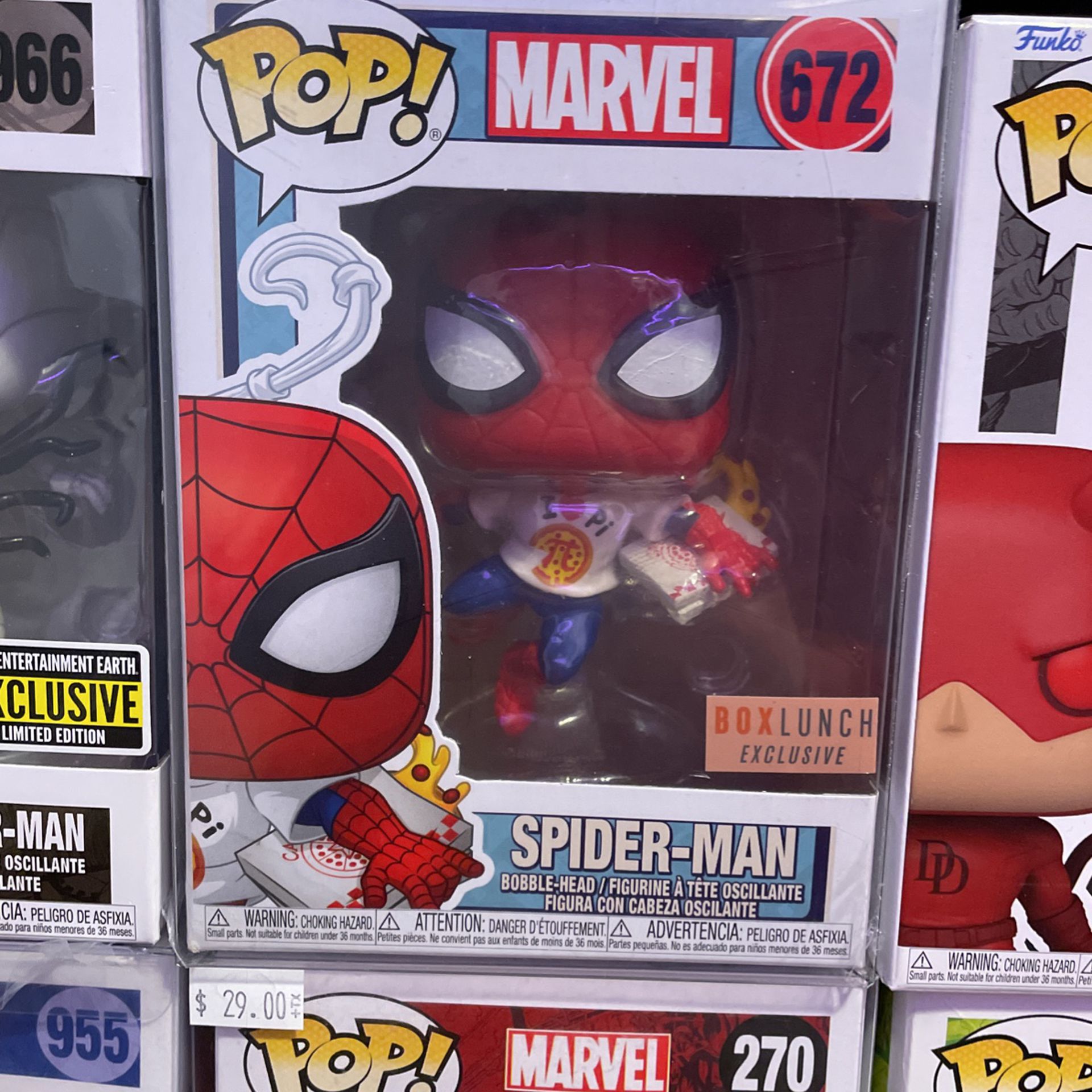 Spider man Box lunch exclusive funko pop 672