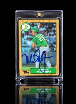 1987 Topps Mark McGwire Signed