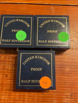 UK GOLD PROOF HALF SOVEREIGNS- PART 2