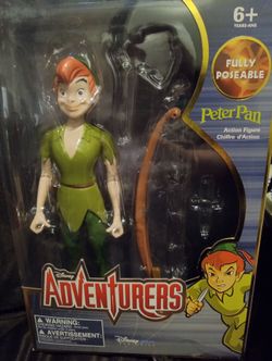 Peter Pan and flying Tinkerbell