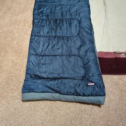 Coleman  50F Sleeping Bag With Flannel Liner Zippered 