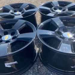 20” CHEVROLET CHEVY SILVERADO WE FINANCE GMC SIERRA RIMS WHEELS SET OEM WE FINANCE FACTORY 