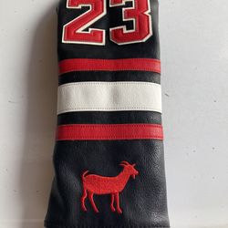 Michael Jordan “23” GOAT Black Leather Headcover