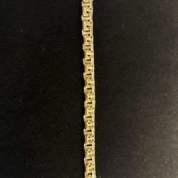 Chino Bar Bracelet With Versace Cut 10K