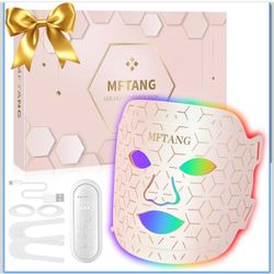 Red Light Therapy for Face, 7 Colors Led Light Therapy Silicone Facial Mask - Birthday, Christmas, Mothers Day, Valentines Day, Self Care Gifts for He