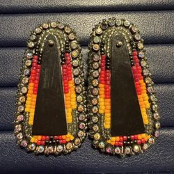 Beaded Native American Earrings Authentic
