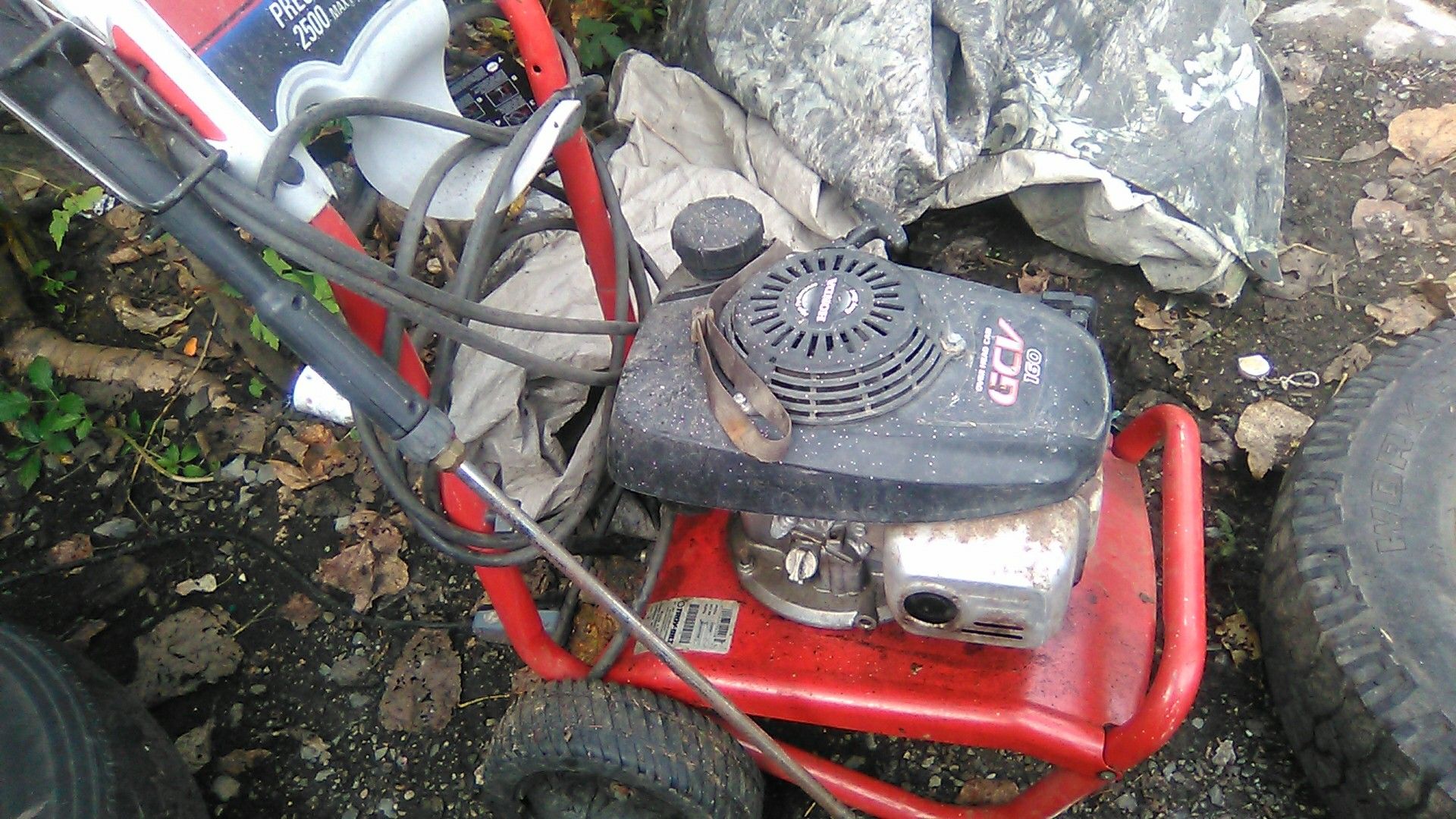 Honda gcv160 gas powered pressure washer