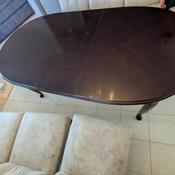 Dinning table with six chairs