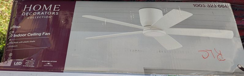 Previously Installed 52-in LED Light And Indoor Fan