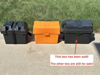 Battery Boxes - $6.00 each or $8..00 buys all three! (marine, box)