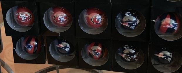 Patriots ornaments $10 each