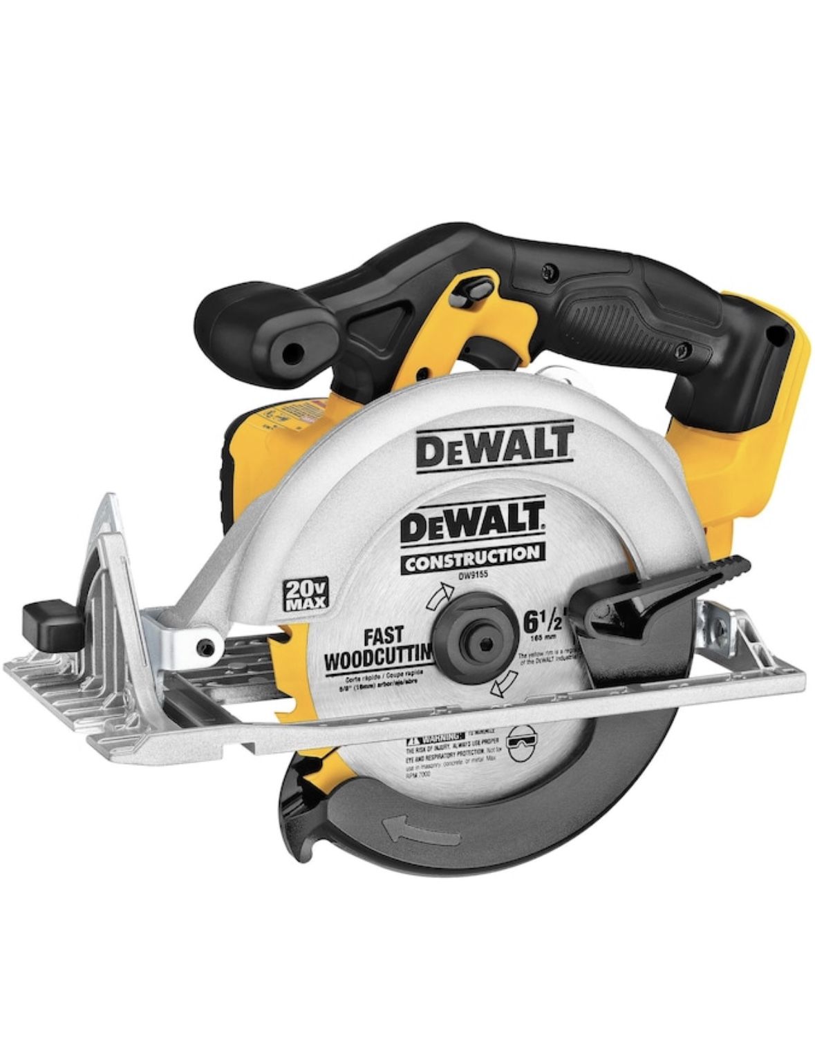DEWALT 20-volt Max 6-1/2-in Cordless Circular Saw (Bare Tool) DCS391B Handsaw