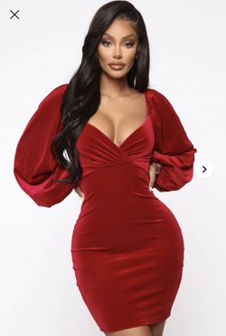 Red Velvet Mini Dress