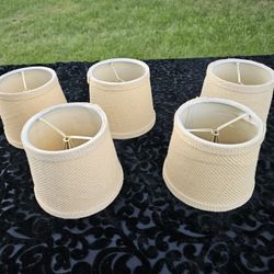 $10.00 - (5) 4.5" LAMPSHADES, Sold Together Only!