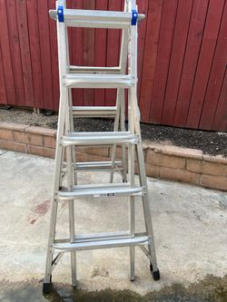 Werner ladder _22 feet reach _aluminum_for sale