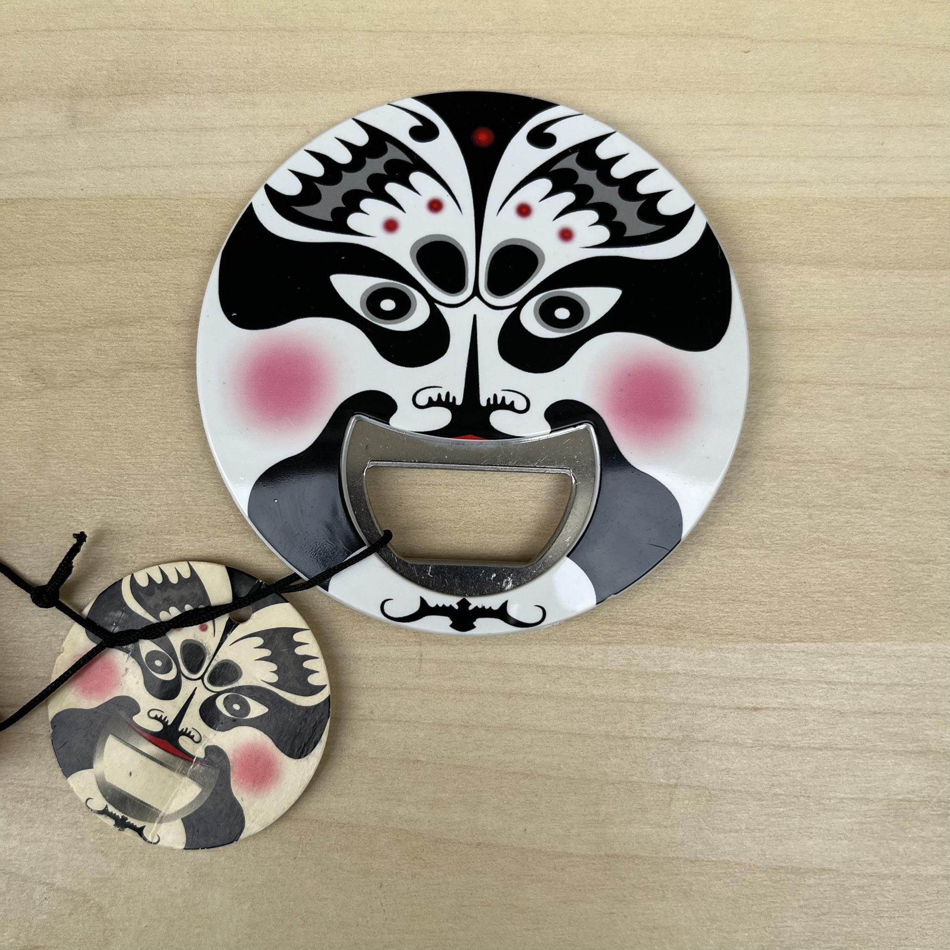 Chinese Opera Warrior Mask Bottle Opener