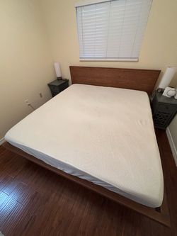 King size mattress and bed
