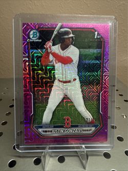 2026 Bowman Chrome Justin Gonzales Fuschia Mojo /199 Boston Red Sox Prospect 1st