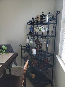 Cast iron bakers rack