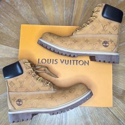 Louis Vuitton Timberland Boots Brand New Shoes With Box And Dust Cover 