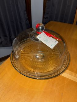 Crystal Cake Stand with Dome