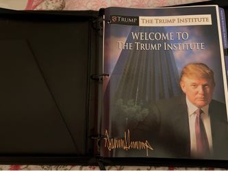 Trump Institute Binder