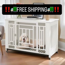 Wooden Dog Crate Furniture Dog Cage‼️🚛FREE SHIPPING🚛‼️