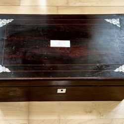 Antique folding travel desk