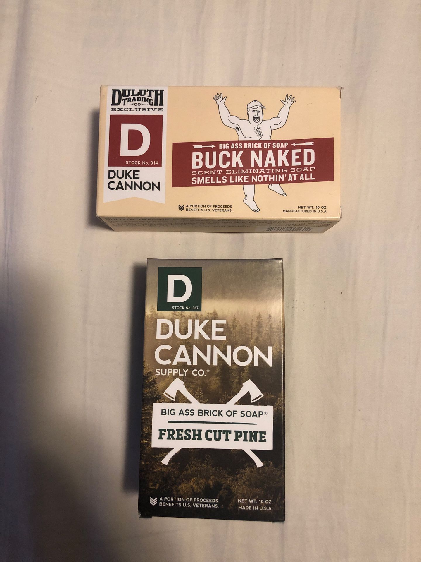 Duke Cannon Big Ass Brick of Soap Fresh Cut Pine and Buck Naked 1 or each