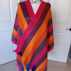 Artisanal Womens Shawl Handcrafted In Ecuador New ,Soft