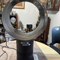 Dyson Cool Air Multiplier AM06 Table Fan, 10 Inches - Black/Iron With Remote