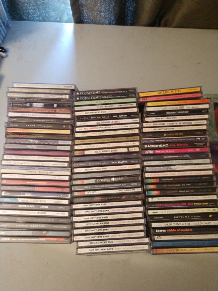 90 Rock CDs Some New In Plastic Some Rare Some Concert Stubs Will Not Separate