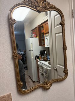 Gold Ornate Baroque Wall Mirror