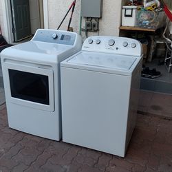 Washer and gas dryer