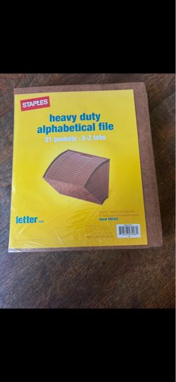Staples Heavy Duty Alphabetical File Organizer