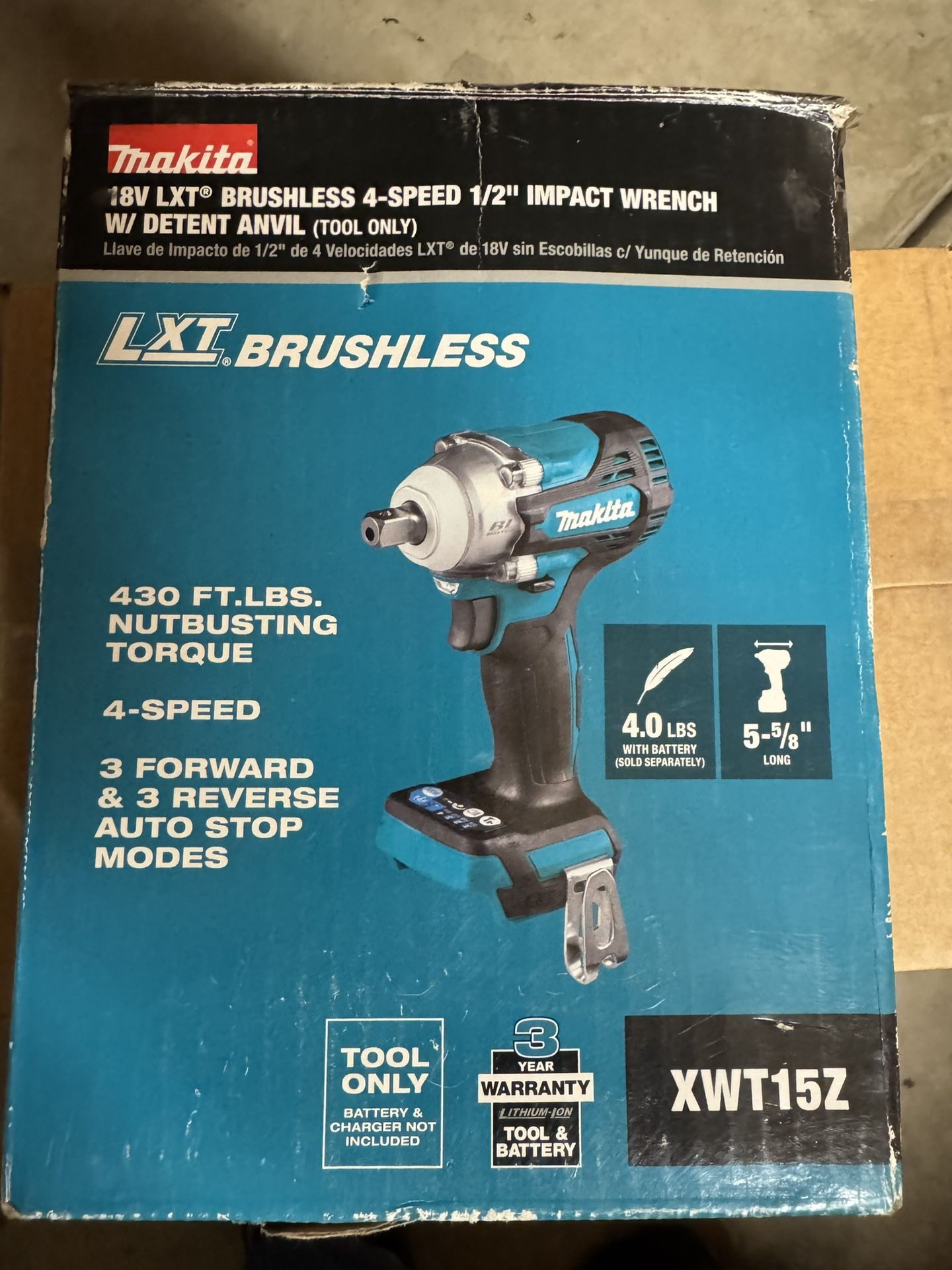 1/2 Mikita Impact Wrench Cordless 